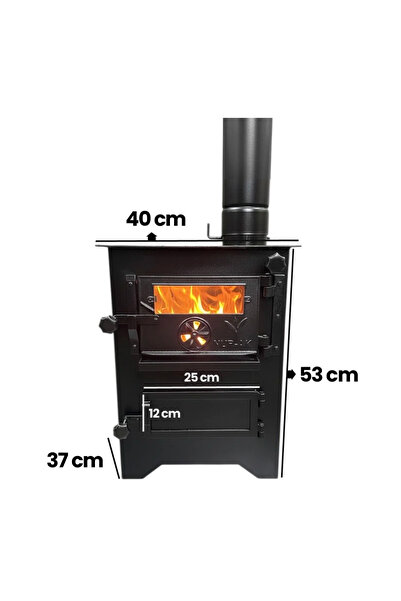 atmaca kuzine Fırınlı Kamp Karavan Sobası - Çadır Sobası