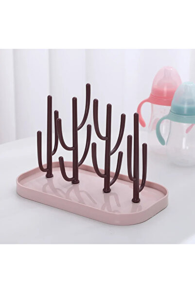 Choice1 C181-Pink Dust-Free Bottle Shelf Drying Rack Multifunctional Folding ...