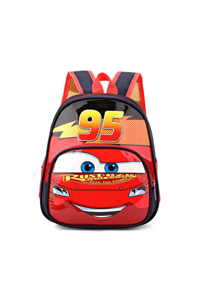 Choice حقيبة مدرسية صغيرة ثلاثية الأبعاد حمراء اللون من ديزني كارز، بتصميم لا...