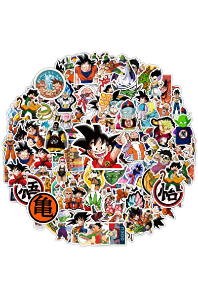 BANDAI 100Pcs 100Pcs Anime Dragon Ball Stickers for Kids Graffiti Skateboard ...