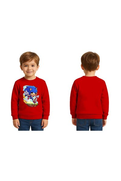 SEDİRLİ Unisex Sonic cu imprimeu pentru copii Swae tricou 3 Threaded Riser