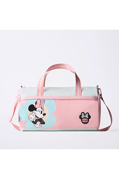 Choice حقيبة بولينج وردية اللون من ديزني، بنقشة ميني ماوس الكرتونية الجديدة ل...