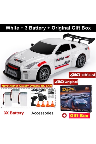 Choice سيارة دريفت جديدة تعمل بالتحكم عن بعد رباعية الدفع، بحجم كامل 1:24، مع...