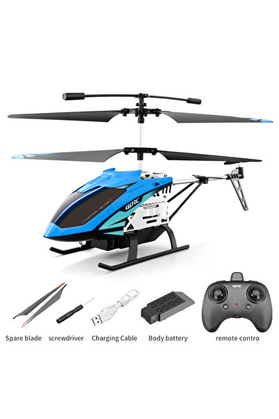 Choice طائرة هليكوبتر زرقاء تعمل بالبطارية 4DRC M5 مع جيروسكوب لتثبيت الارتفا...
