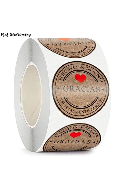 Choice ٥٠٠ قطعة/عبوة، ملصقات شكر إسبانية من ورق كرافت بأنماط متعددة، مناسبة ل...