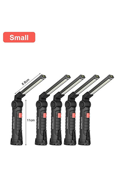 XIWANGFIRE 5Pcs Small 1-6PC Work Light Magnetic Base Hook Rechargeable 360°Ro...