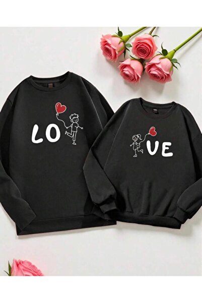 Oceanwear Love Printed Couple Valentine's Day 2-Piece Plain Women's / Men's S...