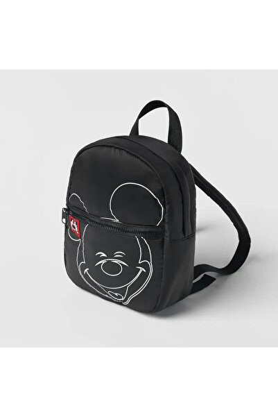 Choice حقيبة ظهر سوداء من ديزني بتصميم ميكي ماوس الكرتوني، خفيفة الوزن، للأطف...
