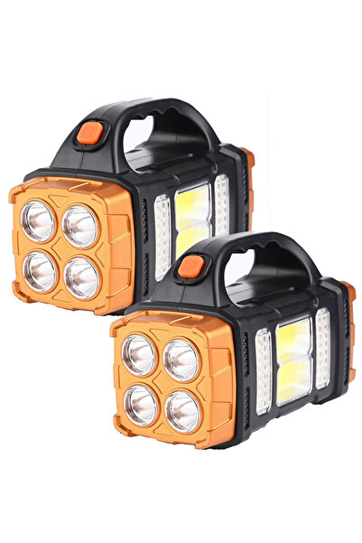 Heinast Fixed Focus Gold small 2PCS New Upgrade Rechargeable High Power Solar...