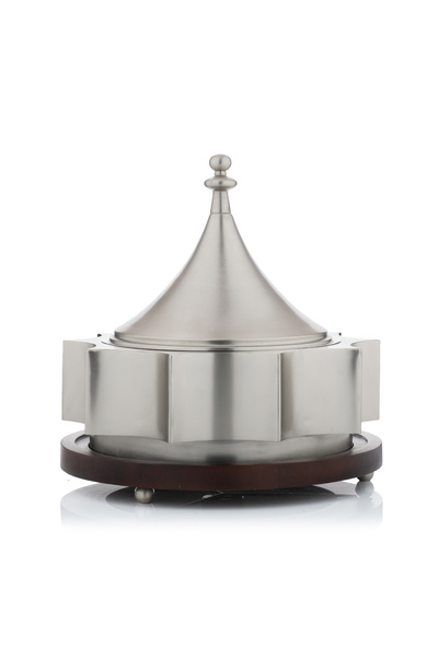 Blends Silver Food Warmer 2 Liters with Wooden Base