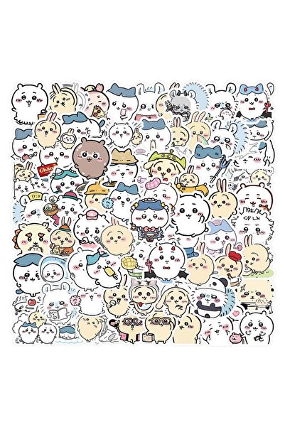 BANDAI ١٠٠ قطعة من ملصقات تشيكاوا اللطيفة، مصنوعة من الفينيل المقاوم للماء، ل...