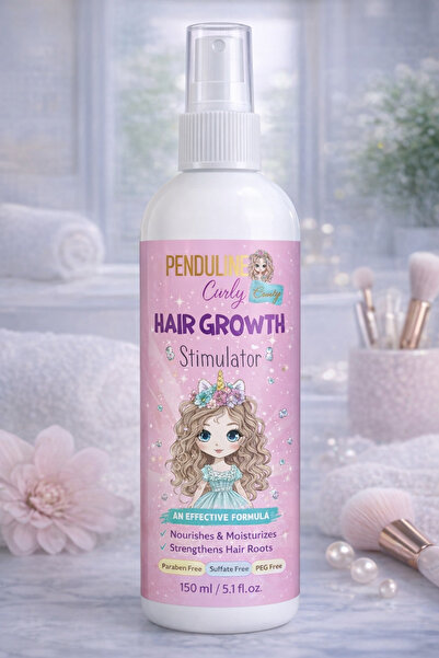 Penduline بخاخ لنمو الشعر المجعد للأطفال، تركيبة مغذية ومقوية، خالٍ من الكبري...