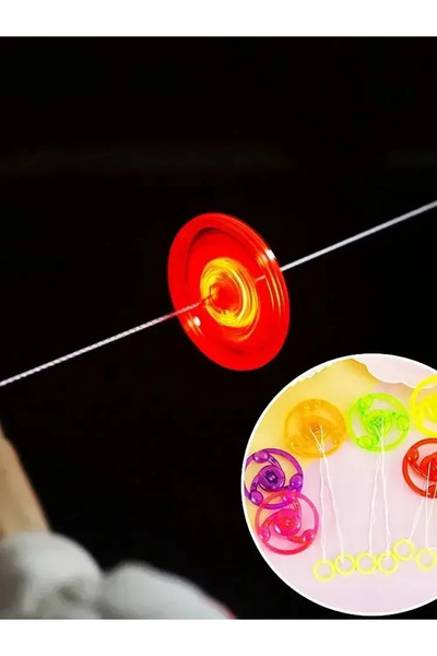 Choice 6 قطع من ألعاب دولاب الموازنة المضيئة LED الممتعة التي يتم سحبها يدويً...