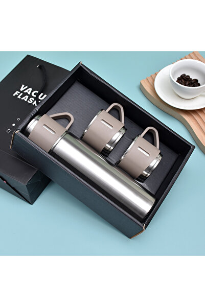 Choice علبة هدايا فضية سعة 500 مل، ترمس من الفولاذ المقاوم للصدأ سعة 500 مل، ...