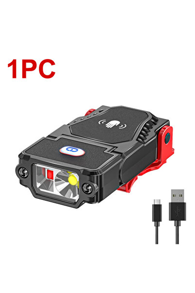 Choice مصباح رأس LED صغير جديد مزود بمستشعر وزاوية قابلة للتعديل، يُثبت على ا...