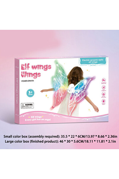 Choice Large color box Fluttering Wings, Dressing Up As Toy Elf Wings, Led Gl...
