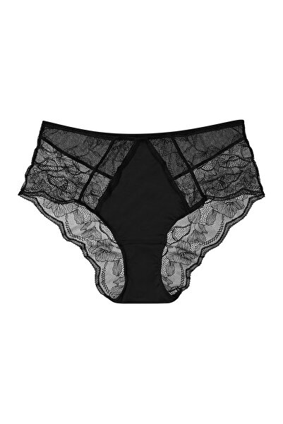 ESOTIQ Women's Briefs High Waisted Panties with Lace Details Brazilian Back E...