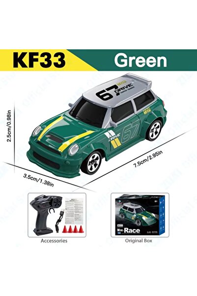 Choice سيارة KF33 الخضراء OB KF20 1/64 عالية السرعة للانجراف تعمل بالتحكم عن ...