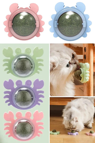 VitaBuddy Yengeç Model Kedi Otu Oyun Topu Catnip Kedi Nanesi