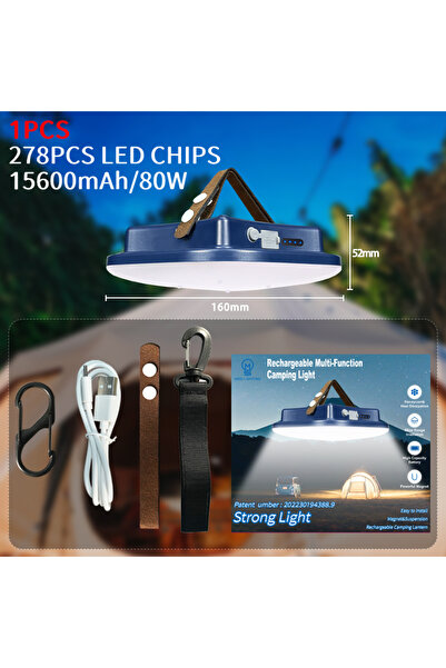 choice2 MOS-LY01-B MOSLIGHTING Camping Lantern 80W 7500K Torch Flashlight Rec...