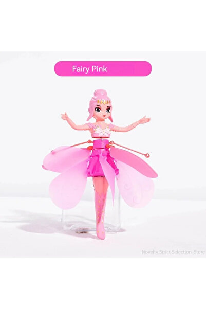 Choice دمية طائرة هليكوبتر وردية صغيرة مضيئة دوارة، طائرة راقصة تعمل بالإيماء...