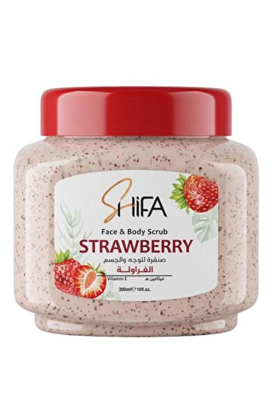 Shifa مقشر الوجه والجسم بالفراولة - 300 مل