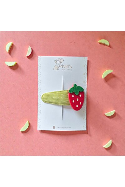 Nills Baby & Kids Çilek Figürlü Pens Toka – Yeşil