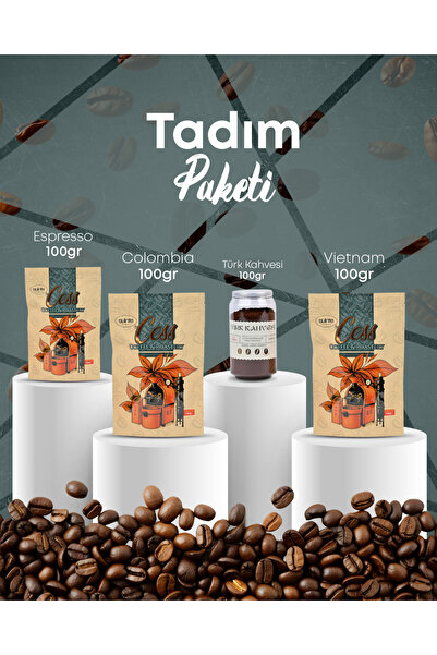 CESS COFFEE & ROASTERY TADIM PAKETİ (Espresso-100Gr, Vietnam-100Gr, Colombia-...
