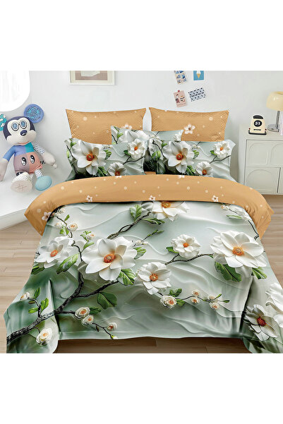 OEM Bed linen with elastic 180x200 for double bed 2 people, 4 pieces, DREAM-0711