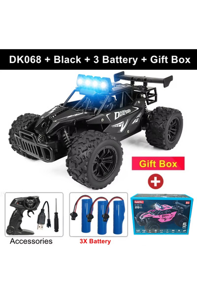 Choice سيارة تحكم عن بعد DK068 سوداء اللون، 3B Box، سيارة سباق دريفت RC بمقيا...