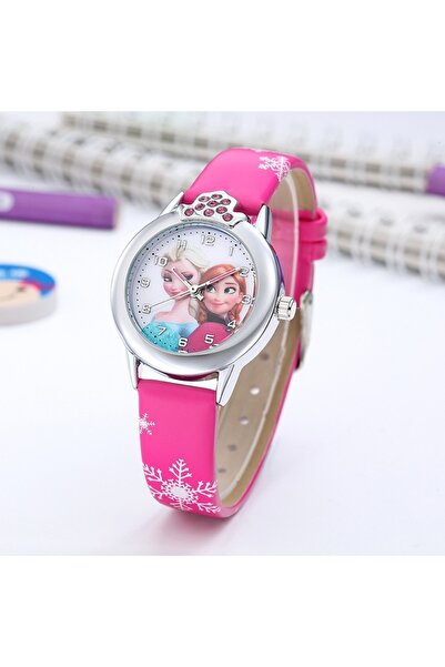 Choice1 Rose Nova princesa elsa meninas relógios crianças pulseira de couro b...