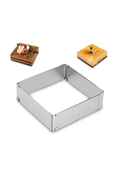 Altabi Adjustable Cake and Pastry Pan – Square / Rectangular (from 15 × 15 cm...
