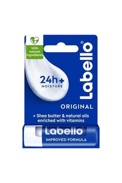 LABELLO مرطب شفاه أصلي - بزبدة الشيا والزيوت الطبيعية لترطيب يدوم 24 ساعة