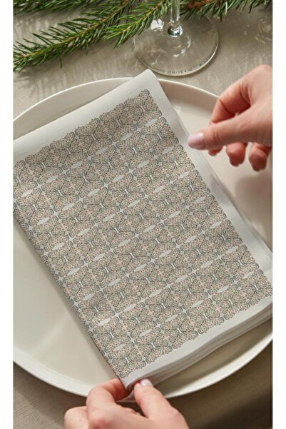 Markaev Σετ χαρτοπετσέτες 6 τεμαχίων από βαμβακερό υφή Art