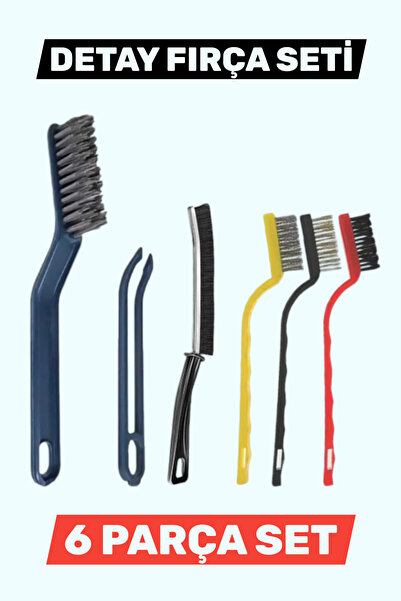 Manosta مجموعة فرش تنظيف مكونة من 6 قطع - تنظيف الفواصل، فرش تفصيلية ذات رؤوس...