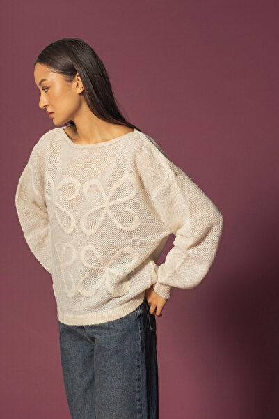 Nisan Pulover tricotat cu gât barcă