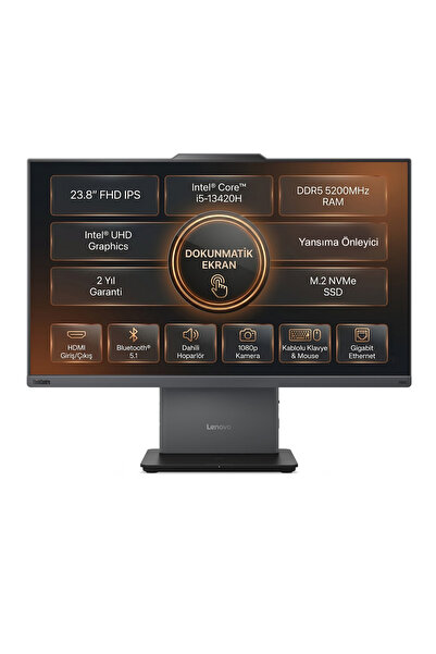 LENOVO ThinkCentre Neo 50a 24 G5 i5-13420H 8GB 512GB SSD 23.8" Fdos Dokunmatik AIO Pc 12SC001MTR