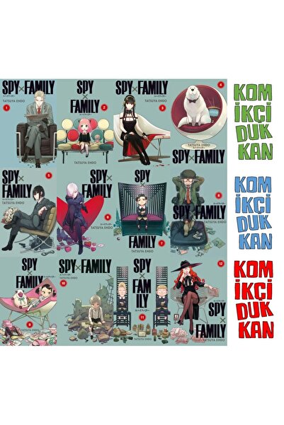 Gerekli Şeyler Yayıncılık SpyxFamily 1-2-3-4-5-6-7-8-9-10-11-12 manga seti (1...