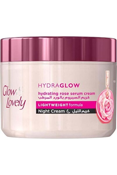 F05 Hydraglow Night Cream, Light Moisturizing Serum with Rose