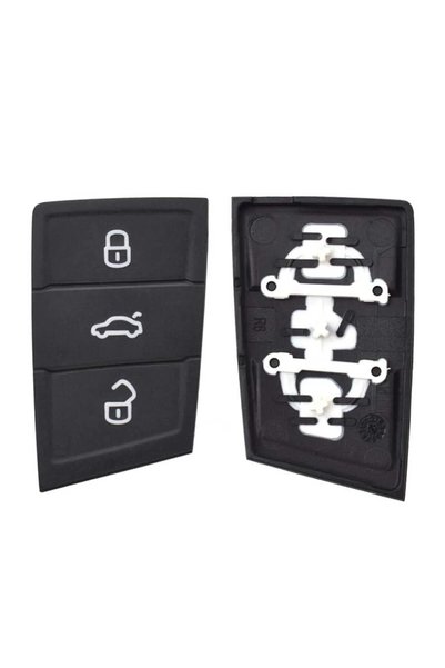 AutoHan Keys لوحة مفاتيح تحكم عن بعد لسيارة فولكس فاجن جولف بولو، سوداء بثلاثة أزرار