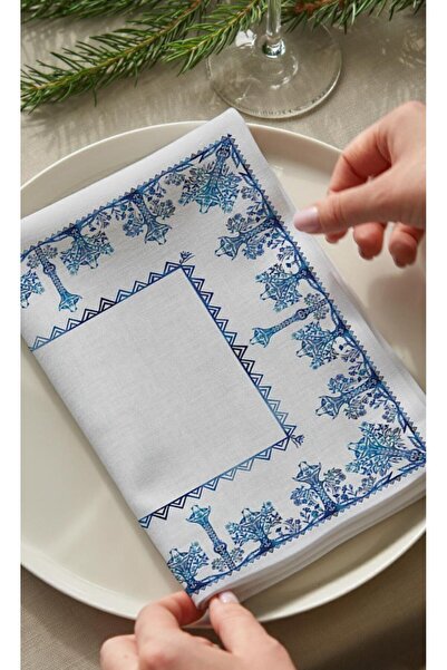 Markaev Σετ χαρτοπετσέτες 6 τεμαχίων από βαμβάκι Ege Masalı