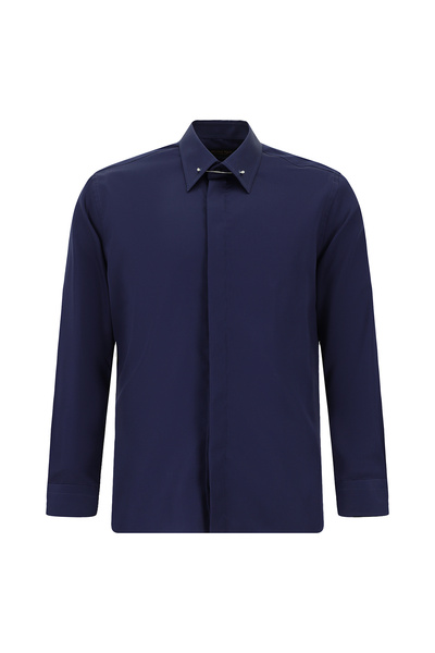 Abdullah Kiğılı Long Sleeve Slim Fit Slim Fit Classic Non Iron Satin Cotton S...