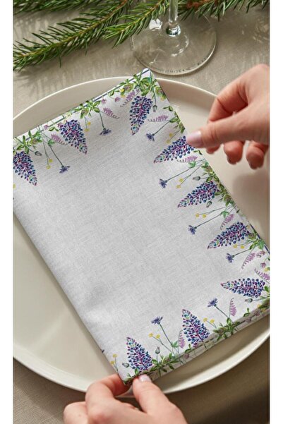 Markaev Lilac Dream Cotton 6-Piece Napkin Set