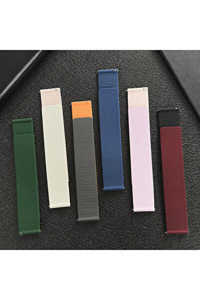 bbtech 22mm مظهر جلدي حزام مغناطيسي متوافق مع جميع ساعات أندرويد