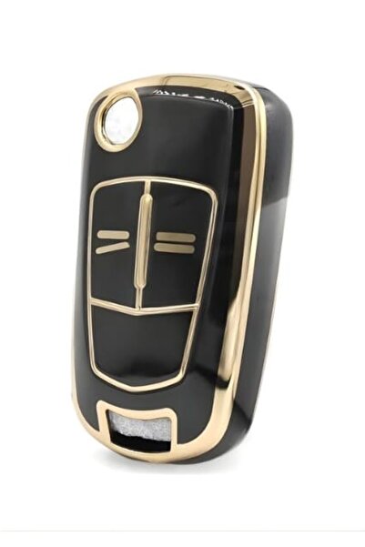 AutoHan Keys غطاء مفتاح أسترا إتش كورسا دي أسود ذهبي بزرين نانو