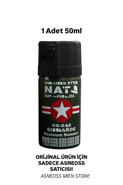 ASNEOSS 1 Adet Biber.r kişiselsavunma Gazıı Sprey 50ml SKT 2030