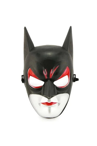 magicool Red-Eyed Black Batman Mask - Elastic Batgirl Mask 28X17 cm