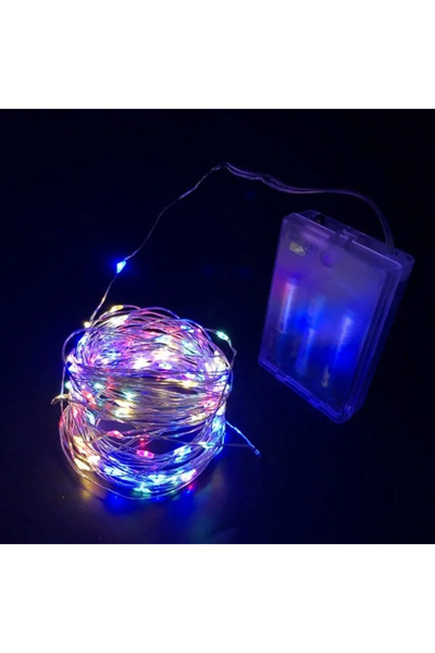 magicool Greyder GD968 Şerit Pilli Aydınlatma 10 metre 100 Adet RGB Peri Led