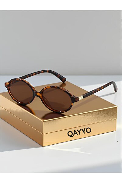QAYYO Accessories Miuz Unisex Leopard Frame Oval Uv400 Sunglasses