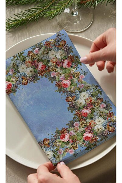 Markaev Set de 4 șervețele din bumbac Renaissance Flowers